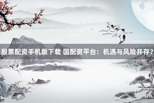 股票配资手机版下载 国配资平台：机遇与风险并存？
