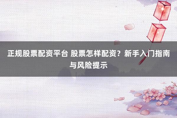 正规股票配资平台 股票怎样配资？新手入门指南与风险提示