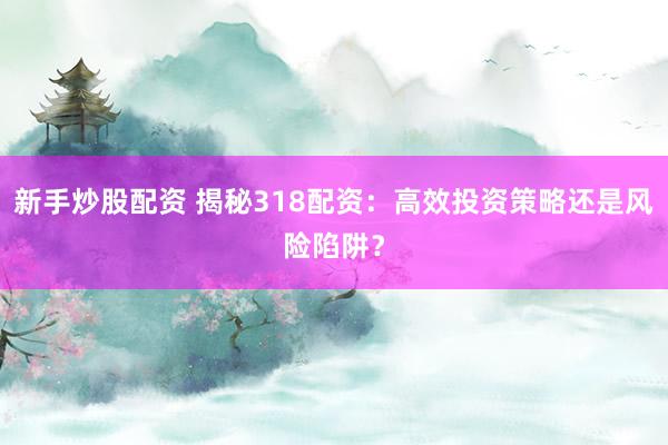 新手炒股配资 揭秘318配资：高效投资策略还是风险陷阱？
