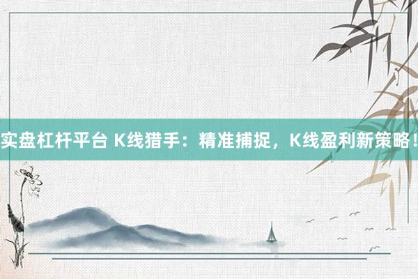 实盘杠杆平台 K线猎手：精准捕捉，K线盈利新策略！