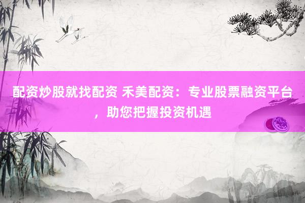 配资炒股就找配资 禾美配资：专业股票融资平台，助您把握投资机遇