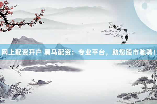 网上配资开户 黑马配资：专业平台，助您股市驰骋！